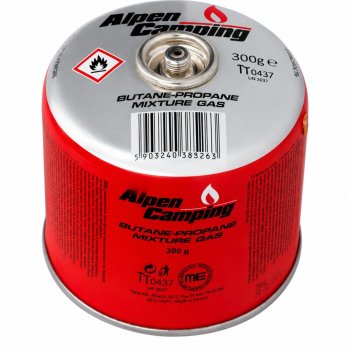 Plynová kartuše Alpen Camping, 300 g, závitový ventil