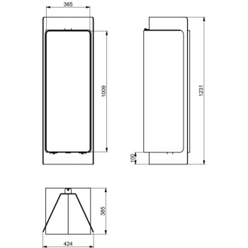 Stojan na dřevo FLAMINGO DELUXE 4 - hnědá sametová