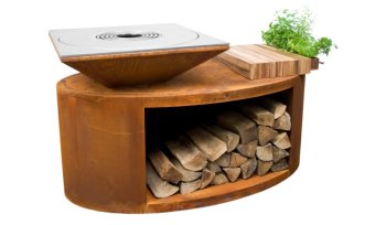 ARTISS Zahradní gril G3 Corten s deskou z nerezové potravinářské oceli