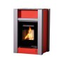 HS FLAMINGO krbová kamna AQUAFLAM VARIO LEND 11 kW - červená (bez výměníku)