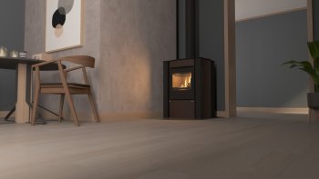 HS FLAMINGO krbová kamna AMOS - hnědá sametová