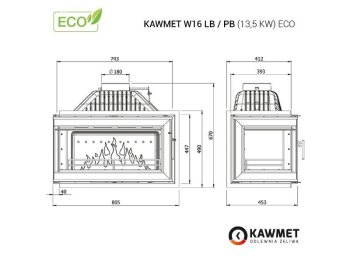 KAWMET krbová vložka W16 PB ECO