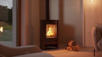 HS FLAMINGO krbová kamna MASTERFLAMME Piccolo I - hnědá - sametová