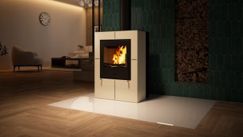 HS FLAMINGO krbová kamna EVENES - krémová