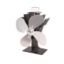Ventilátor na kamna FLAMINGO čtyřlopatkový, stříbrný
