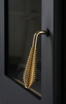 HAAS+SOHN krbová kamna ADRIA II s výměníkem barva černá, béžová dlažba