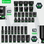 Sada rázových hlavic Wuber W33001, 35 ks, 1/2", 6hran