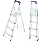Schůdky pro domácnosti HIGHER S-1102, 3+1, pracovní výška 283 cm