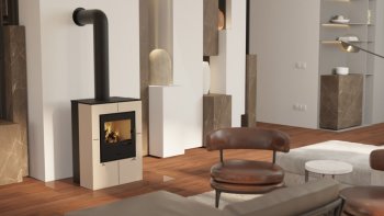 HS FLAMINGO krbová kamna EVENES - krémová