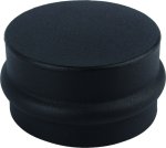 Záslepka revizního otvoru pro peletová kamna PRODMAX 80 mm, 1,2 mm, černá