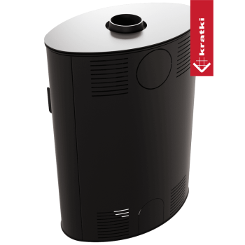 KRATKI krbová kamna KOZA AB 2 s ocelovou horní deskou - černá