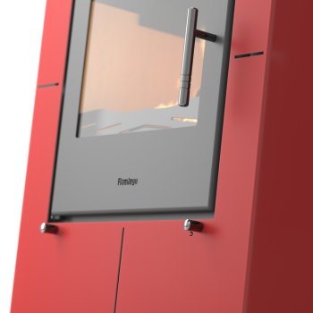 HS FLAMINGO krbová kamna EVENES - červená