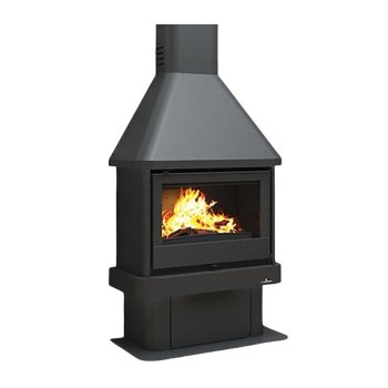 Krbová kamna BRONPI LISBOA s nástavbou, 11 kW, černá