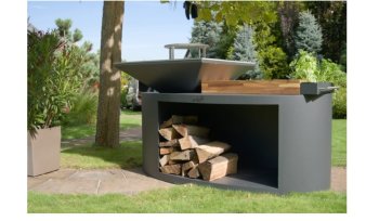 ARTISS Zahradní gril G3 Corten s deskou z nerezové potravinářské oceli