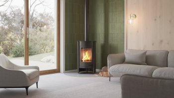 HS FLAMINGO krbová kamna MASTERFLAMME Medie I - černá