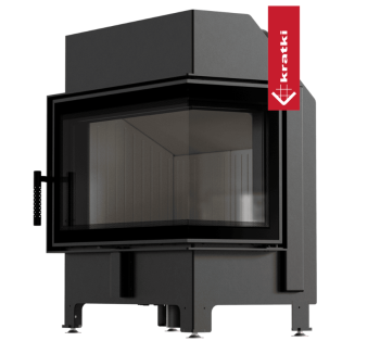 KRATKI krbová vložka Zibi ECO 9,9 kW, pravé prosklení