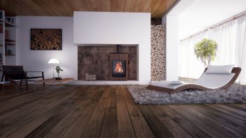 HS FLAMINGO krbová kamna AQUAFLAM VARIO SAPORO 11 kW - hnědá sametová (bez výměníku)