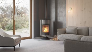 HS FLAMINGO krbová kamna MASTERFLAMME Grande II - šedá