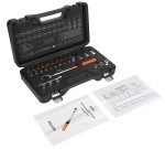 Momentový klíč KRAFT&DELE KD11394, 5–25 Nm, 1/4", sada 32 ks