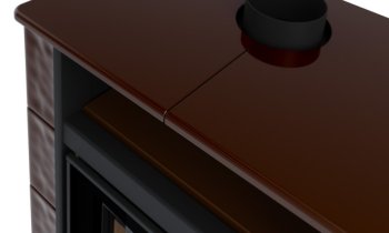 Kachlová kamna AQUAFLAM VARIO PERU 11/5kW, kachle hnědá