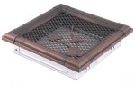 Krbová mřížka 16x16 cm, PREMIUM RETRO měděná patina