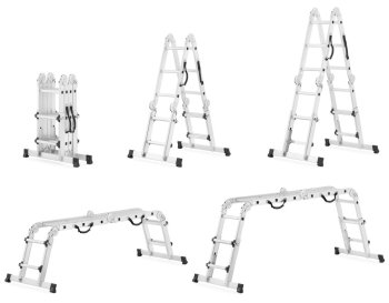 Higher teleskopický kloubový žebřík 4x3 s plošinou ML-103D
