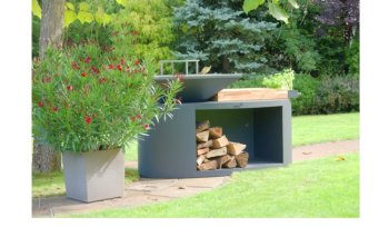 ARTISS Zahradní gril G3 Corten s deskou z nerezové potravinářské oceli