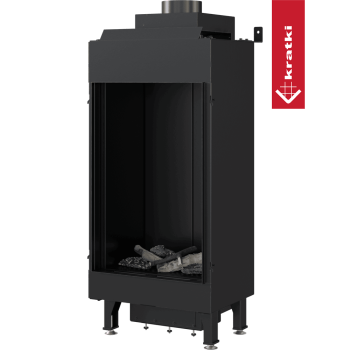 KRATKI Krbová plynová vložka LEO 45/68/G20 na zemní plyn, 3 skla