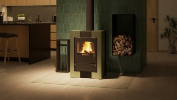 HS FLAMINGO krbová kamna ESPO I - olivová