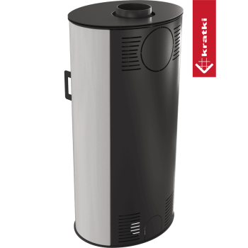 KRATKI krbová kamna KOZA AB s ocelovou horní deskou - červená kachle