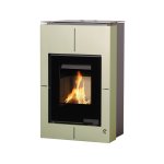 HS FLAMINGO krbová kamna AQUAFLAM VARIO SAPORO 11/7 kW - olivová