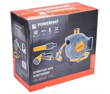 POWERMAT Samonavíjecí buben se zahradní hadicí 35m 1/2" PM-ABNW-35M