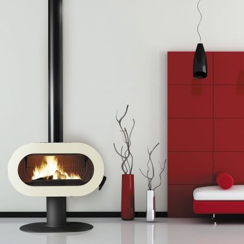 INVICTA krbová kamna FIFTY ARCHE červená - smalt 6479-47