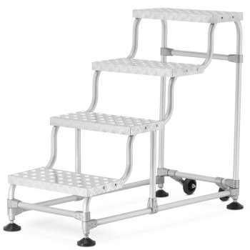 Higher hliníkové schody skladové 4 schůdky S-7804