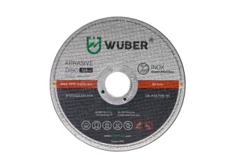 WUBER Úhlová bruska 1600W 125mm + 10 kotoučů W27474