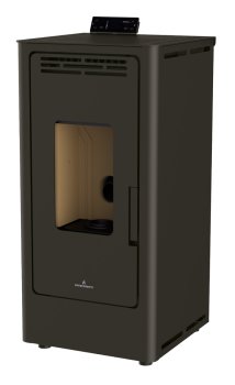 Peletová kamna Bronpi KIRA, 8 kW, černá