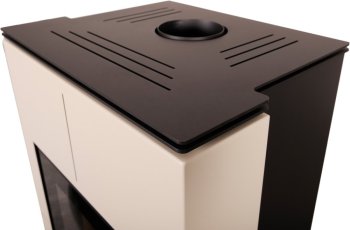 HS FLAMINGO krbová kamna AQUAFLAM VARIO SAPORO 11/7 kW - krémová - elektronická regulace