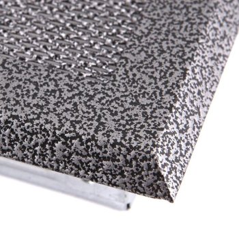 Krbová mřížka 16x16 cm, PREMIUM staré stříbro s žaluzií