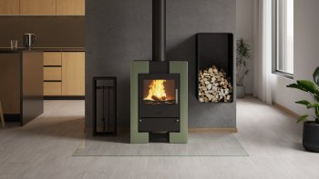 HS FLAMINGO krbová kamna ESPO II - olivová