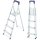 Schůdky pro domácnosti HIGHER S-1102, 3+1, pracovní výška 283 cm