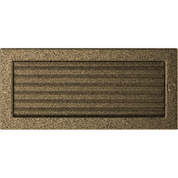 Krbová mřížka 17x37 BASIC staré zlato s žaluzií (VÝPRODEJ)