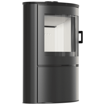 KRATKI krbová kamna KOZA AB 2 s ocelovou horní deskou - černá