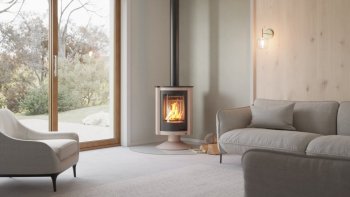 HS FLAMINGO krbová kamna MASTERFLAMME Piccolo II - krémová