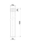 Trubka pro peletová kamna PRODMAX 80 mm, 50 cm, 1,2 mm
