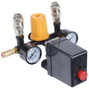 POWERMAT PM-KO-24T-50T-V2-WY Tlakový spínač pro kompresor, 1/4”