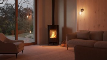 HS FLAMINGO krbová kamna MASTERFLAMME Medie I - černá