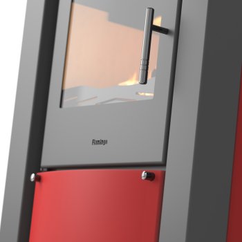 HS FLAMINGO krbová kamna AMOS - červená