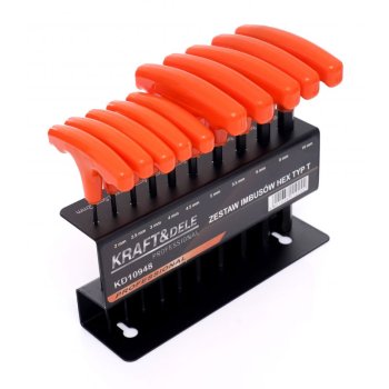 Kraft&Dele KD10948 Sada imbusových klíčů 2-10mm 10 ks