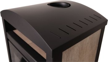 HS FLAMINGO krbová kamna AQUAFLAM VARIO BARMA 11/5 kW - Bělený Dub - elektronická regulace