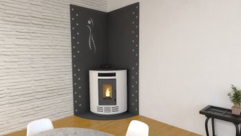 Peletová kamna Bronpi NINA, 8 kW, slonovina